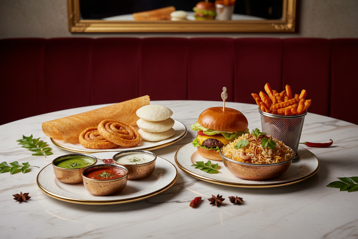 south indian and fastfood luxory